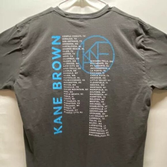 Kane Brown Concert T-Shirt Size XL Dark Gray Next Level Apparel Cotton Blend - Picture 5 of 12